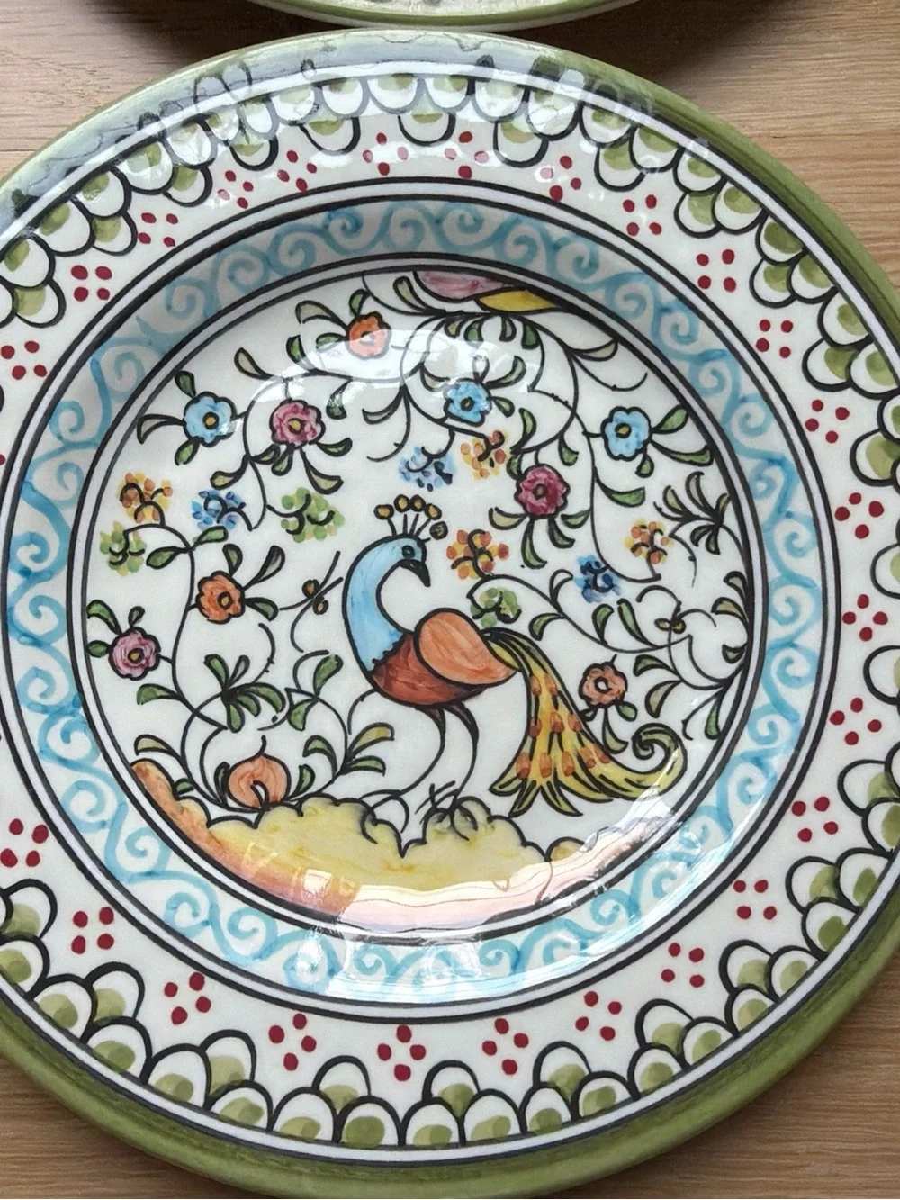 Rare Set of 4 Mixed Williams Sonoma Melamine Nazari Salad Plates 8.75”
